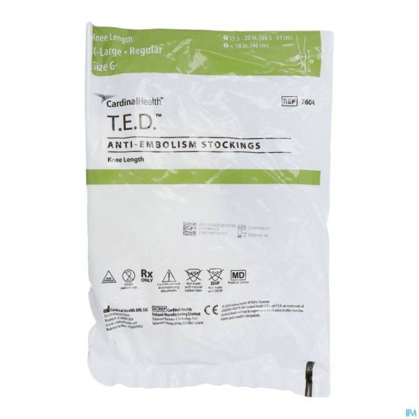 Ted Bas Genou 7615 Xl Regul Blanc