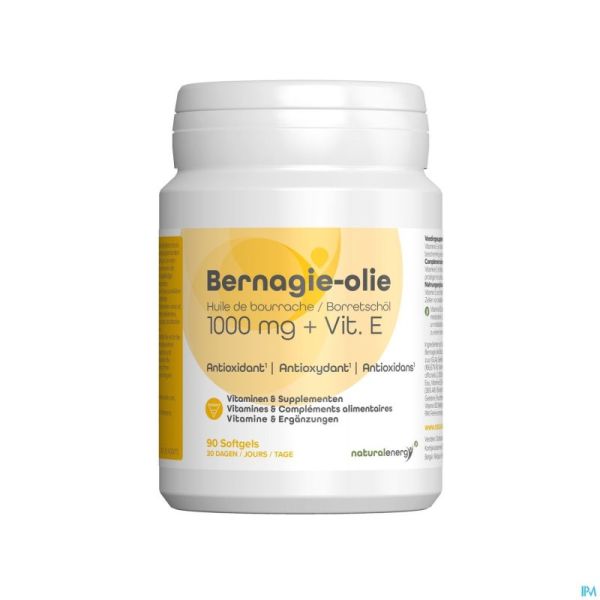 Natural Energy - Huile Bourrache Caps 90