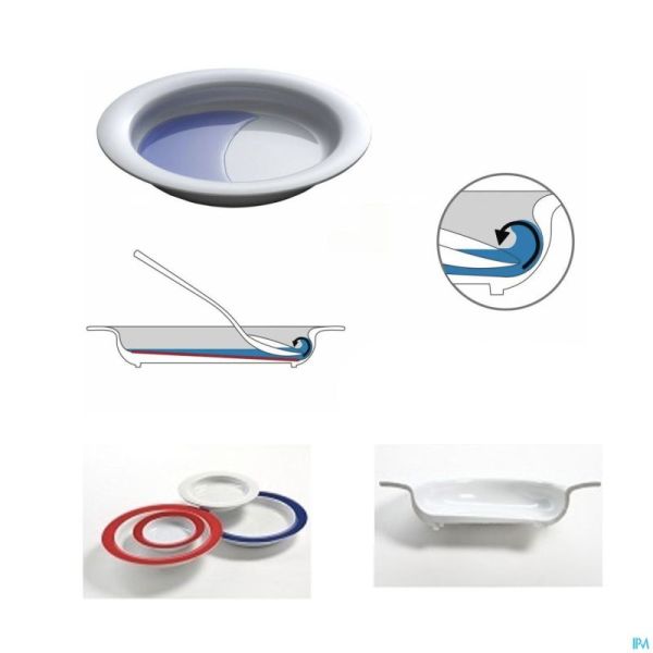 Adhome Assiette Asymetriq.san 27cm Blanche