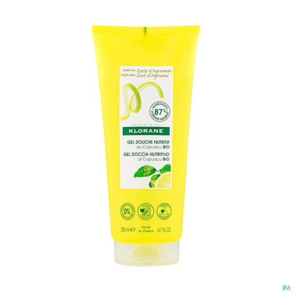 Klorane Corps Douche Gel Zeste Agrumes 200ml Nf