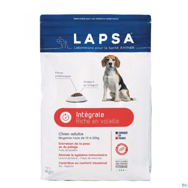 Lapsa Integrale Chien Moyenne Race 4kg