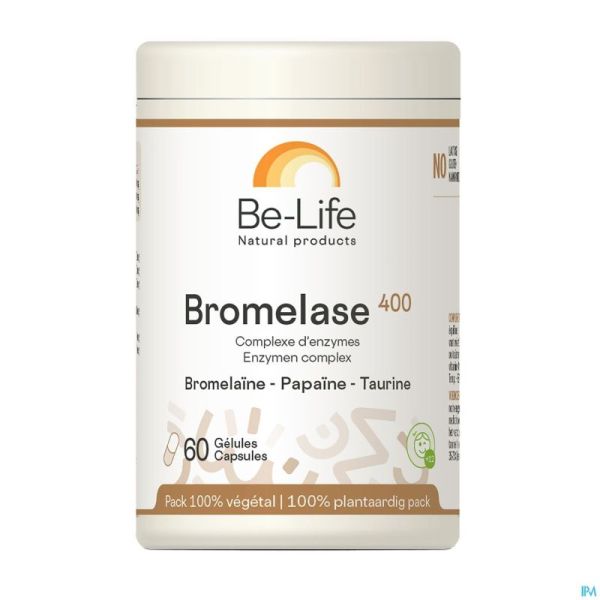 Bromelase 400 Enzymes Be Life Nf Pot Gel 60