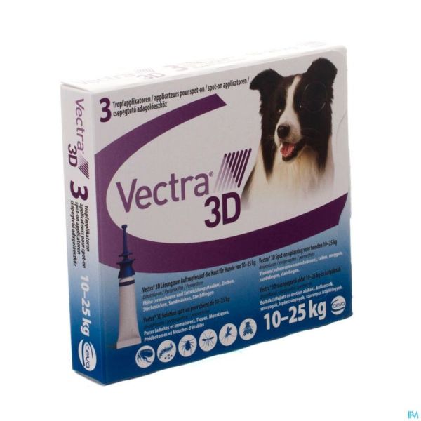 Vectra 3d Sol Spot-on Chien Pipet 3x3,6ml