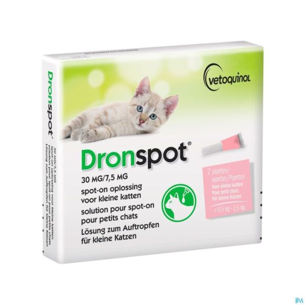 Dronspot 30mg/7,5mg Spot-on Chat P.0,5-2,5kg Pip2