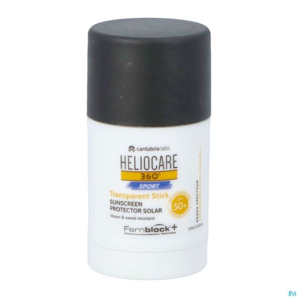 Heliocare 360° Sport Transparant Stick Spf50+ 25g