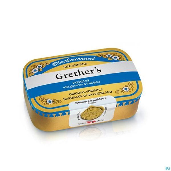 Grether's Pastilles Blackcurrant Ss Past 110g