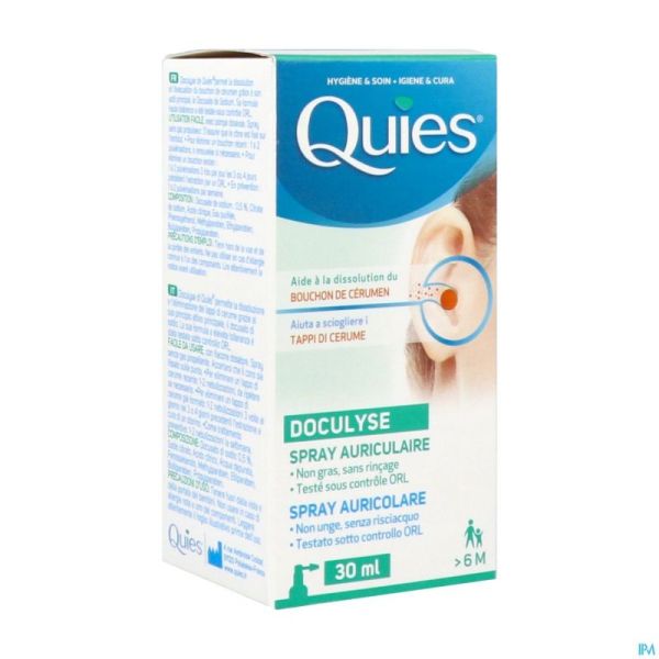 Quies Doculyse A/bouchon Cerumen Spray 30ml