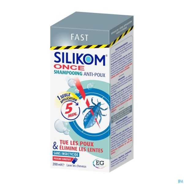 Silikom Once Shampooing A/Poux A/Lente       200Ml