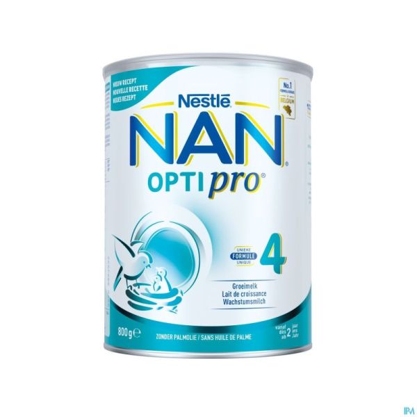 Nestlé NAN Optipro 4 Lait de Croissance Bébé 2+ 800g