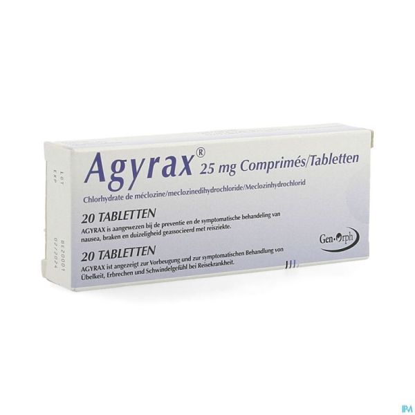 Agyrax 25mg Comp 20