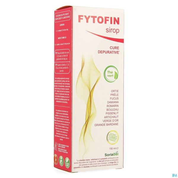 Soria Fytofin Sirop 150ml Nf Rempl.1630201
