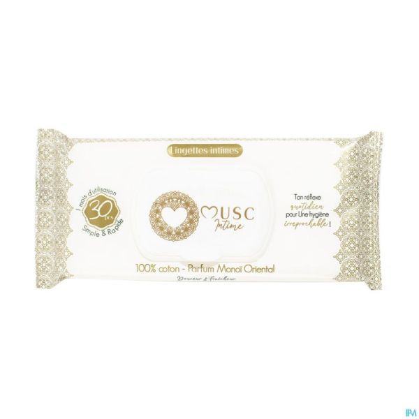 Musc intime lingettes intime monoi oriental 30