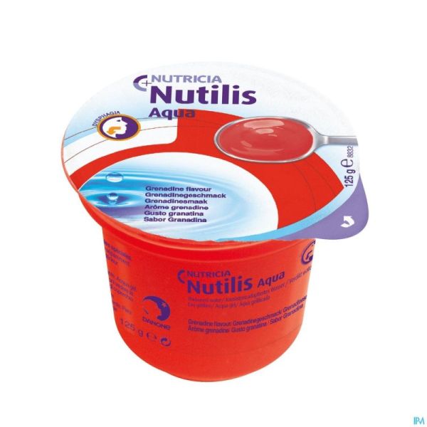 Nutilis Eau Gelifiee Grenadine Cups 12x125g