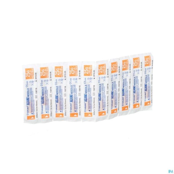 Terumo Aiguille Agani 25g 5/8 Rb Orange 10