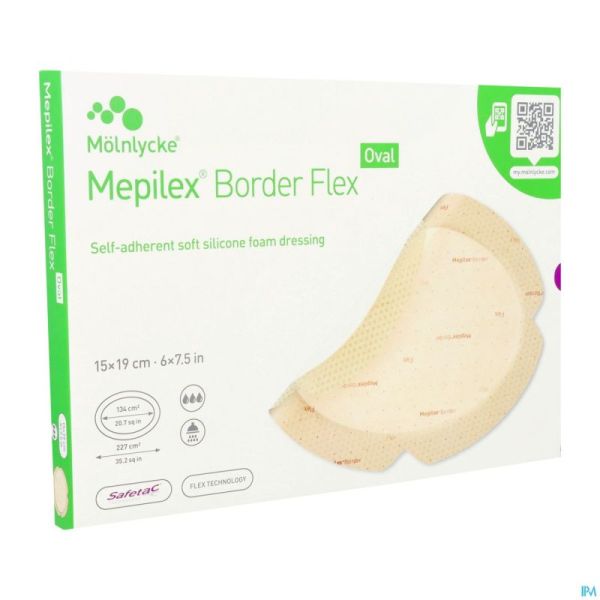 Mepilex Border Flex Oval Pans 15x19cm 5 583400