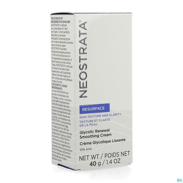 Neostrata Creme Glycolique Lissante Tube 40g