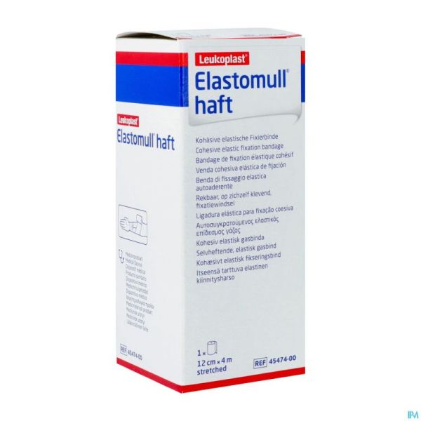 Elastomull Haft Bande Fix. Cohesif 12cmx4m 4547400