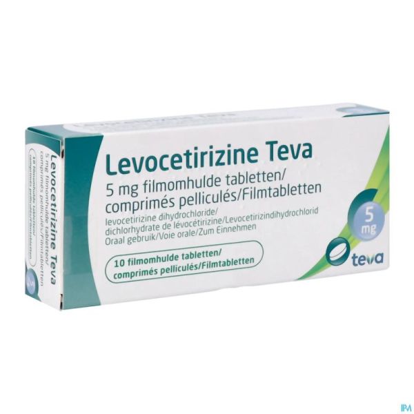 Levocetirizine Teva 5mg Comp 10