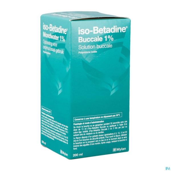 Iso Betadine 1% Nf Sol Bucc 200ml Ready To Use
