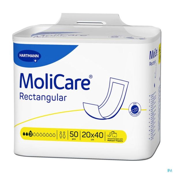 Molicare Rectangular 3d 20x40 50 P/s