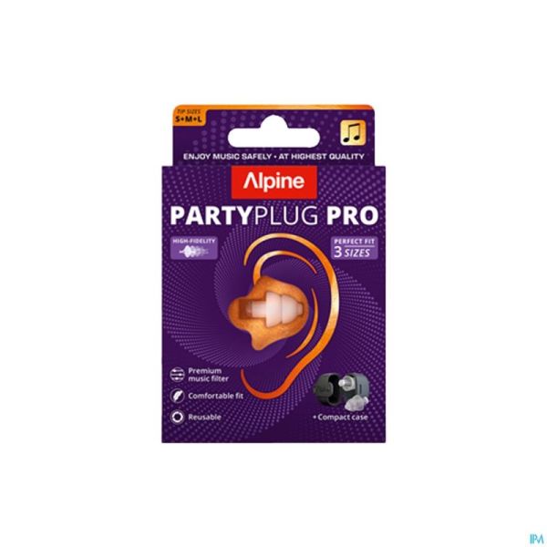 Alpine Partyplug Pro Transparant S+m+l