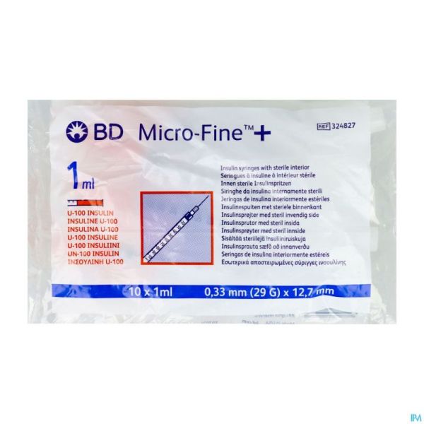 Microfine Ser.ins. 1ml 29g 12,7mm 10 324827