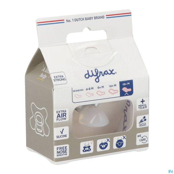 Difrax Sucette Sil Dental Xtra Forte 18m+ 342