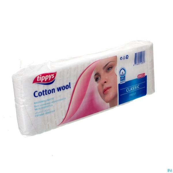 Tippys Ouates Predecoupes Zz 200g