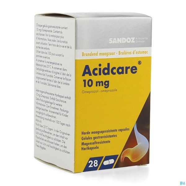 Acidcare 10mg Sandoz Caps Gastro Res 28 X 10mg