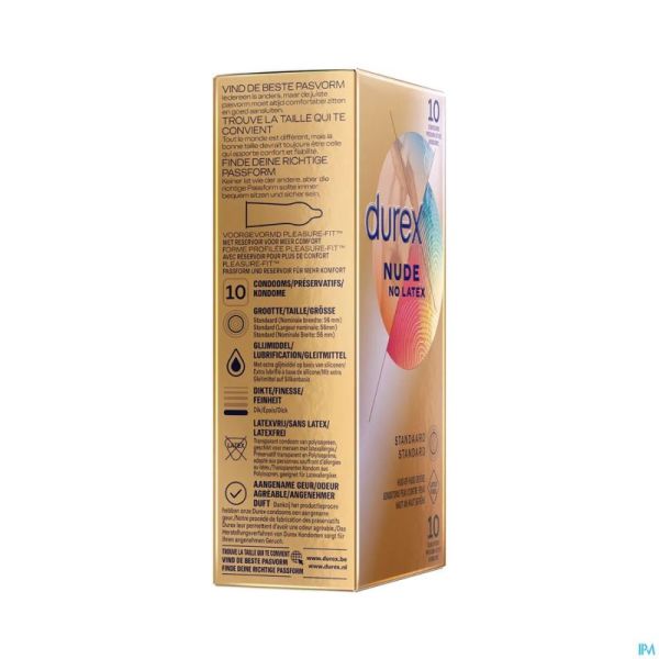 Durex Nude No Latex Preservatifs 10