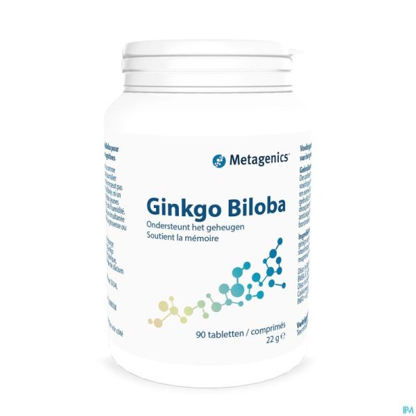 Ginkgo Biloba Tabl 90x60mg 1647 Metagenics