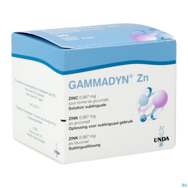 Gammadyn Amp 30 X 2ml Zn Unda