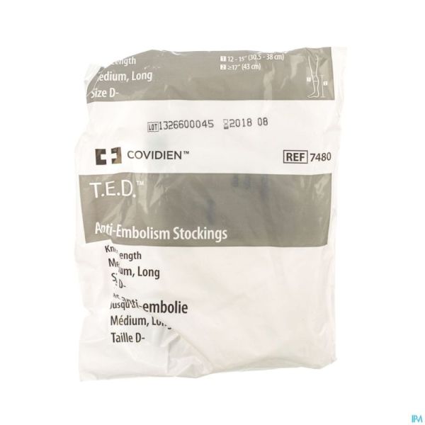 Ted Bas Genou 74800 M Xlong Blanc