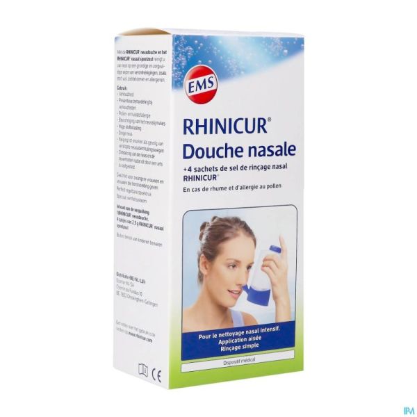 Rhinicur Douche Nasale + 4 Sachets Sel Rincage
