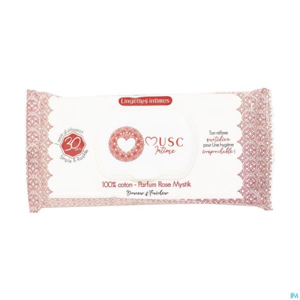 Musc intime lingettes intime rose mystik 30p