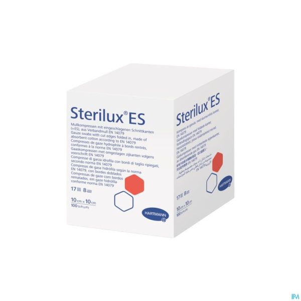 Hartmann Sterilux Es 10x10cm 8pl.st. 40x3 P/s