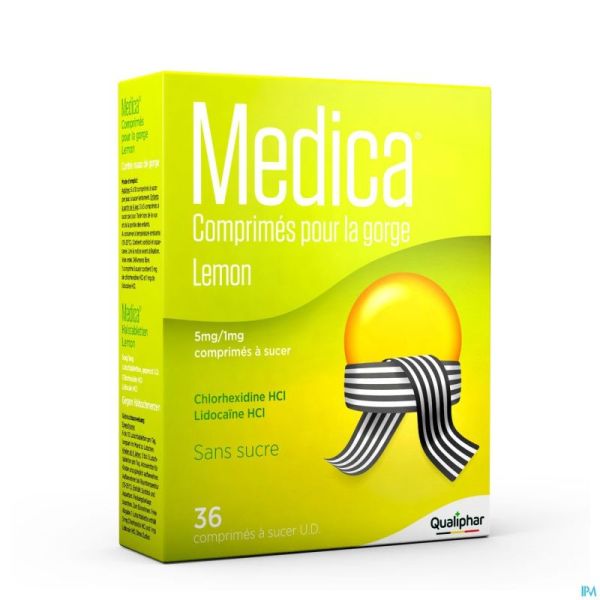 Medica Comprimes Gorge Lemon Comp A Sucer 36