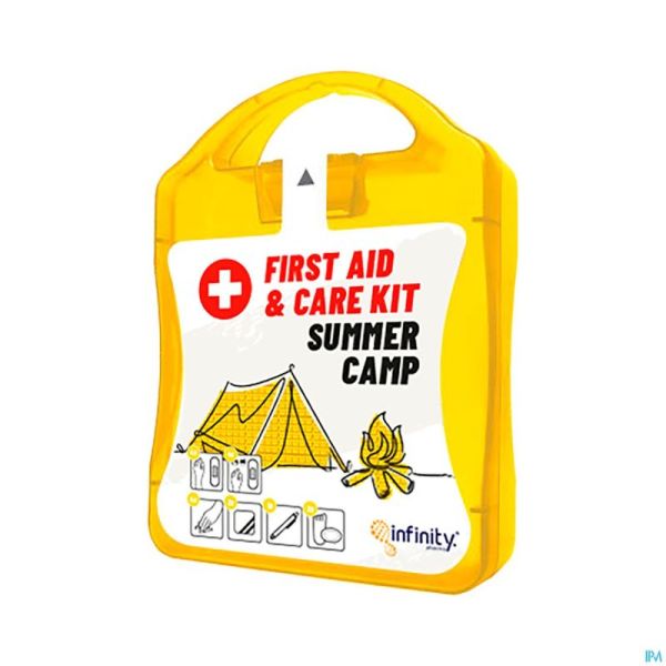 Summer Camp First Aid&care Kit Yellow Box 18 Prod.