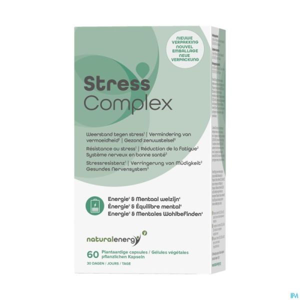 Natural Energy Stress Complex Caps 60