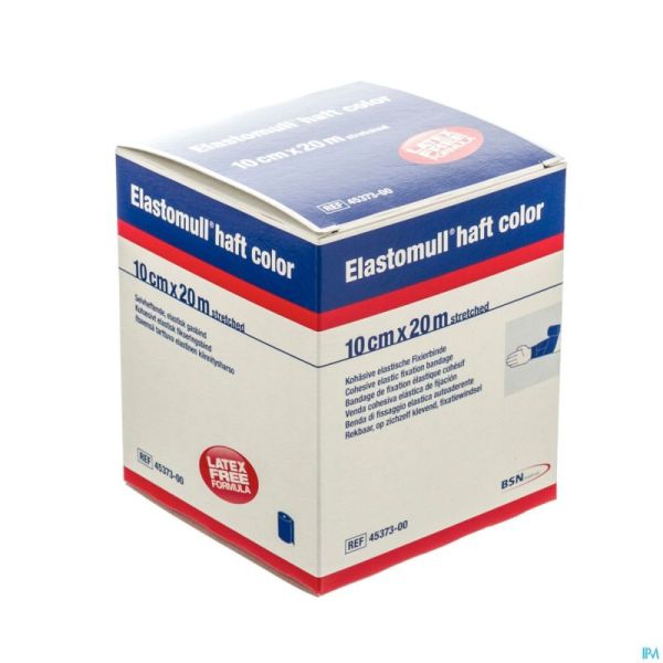 Elastomull Haft S/latex 10cmx20m Bleu 4537300