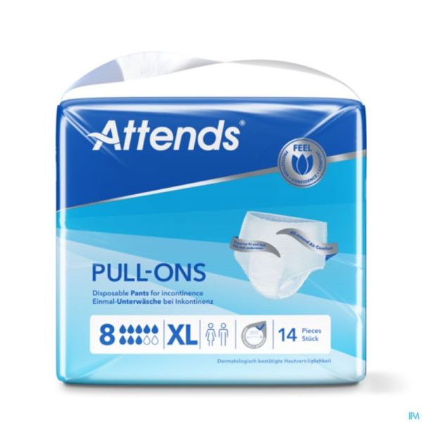 Attends Pull-ons 8 Xl 1x14