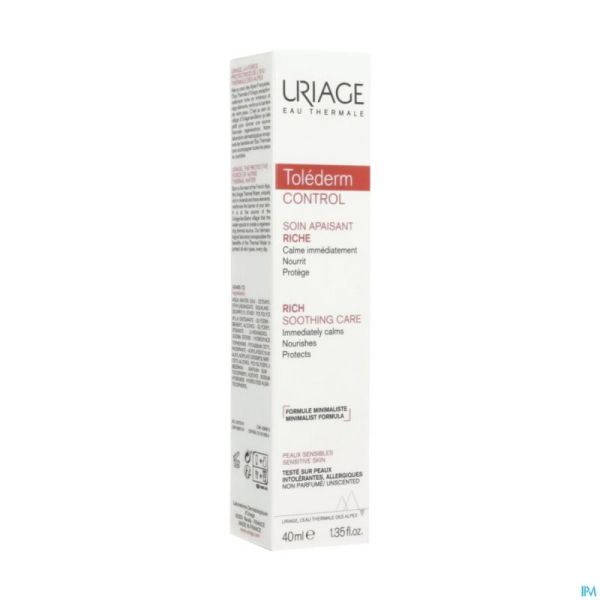 Uriage Tolederm Soin Riche Apaisant 40ml