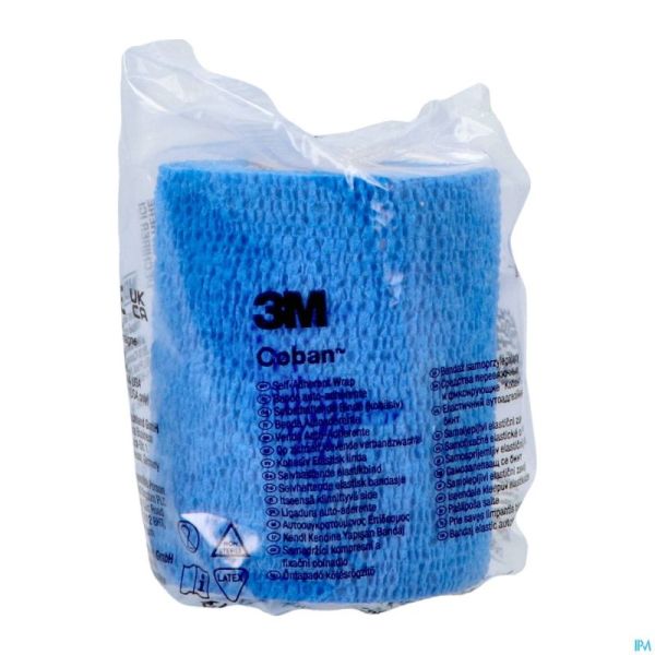 Coban 3m Bande Cont. Elast Bleu 7,5cmx4,5m 1