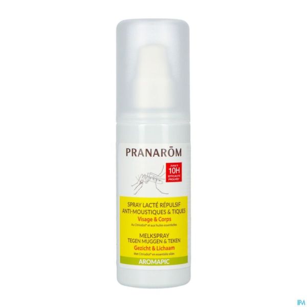 Pranarom Aromapic Spray Lacte A/moustiques 100ml