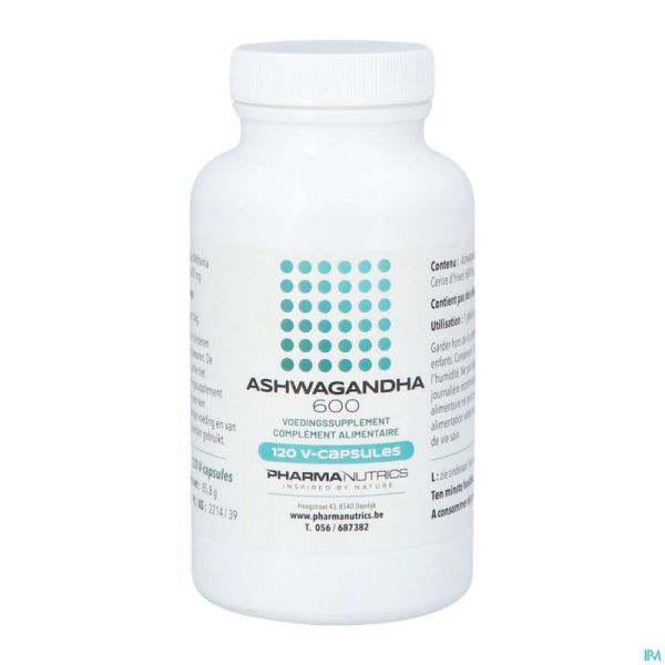 Ashwagandha 600 Pharmanutrics V-caps 120