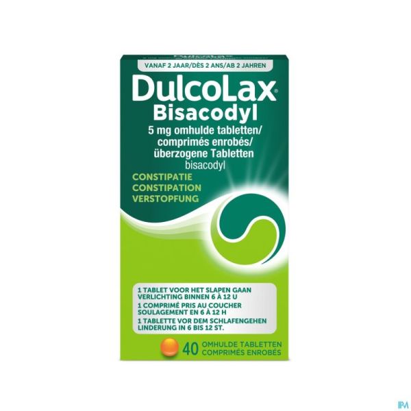 Dulcolax Bisacodyl Drag 40x 5mg