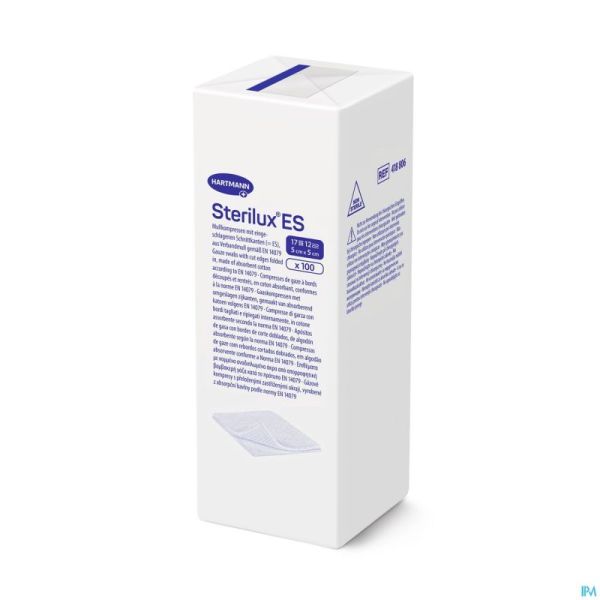 Sterilux Es 5x5cm 12pl.nst. 100 P/s