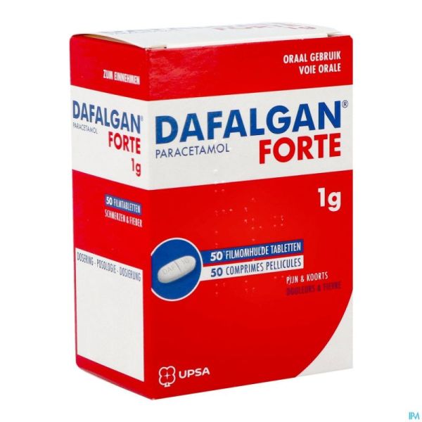 Dafalgan forte sec 1g tabl 50