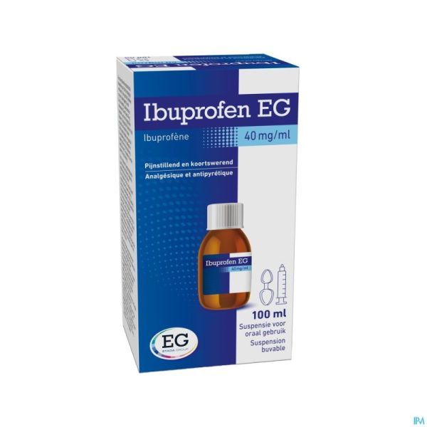Ibuprofen EG 40 Mg/Ml Susp Buvable 100 Ml