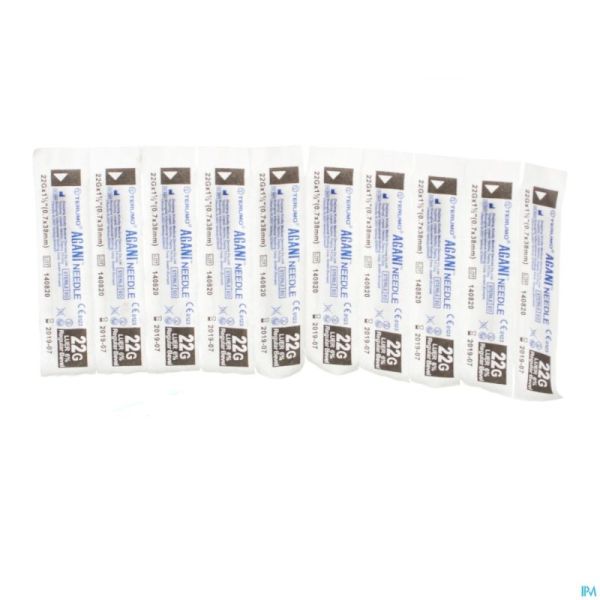 Terumo Aiguille Agani 22g 1 1/2 Rb Noir 10